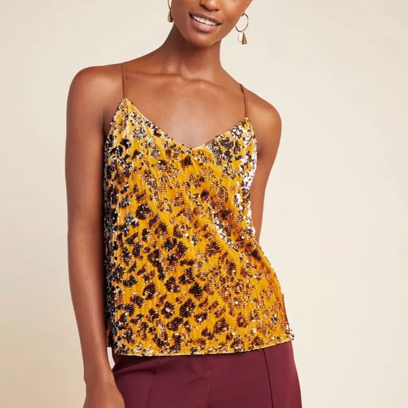 Anthropologie Tops - Anthro Ro & De Esther Sequin Embellished Tank